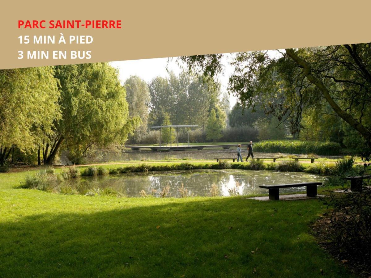 4 Chambres - Grande Maison - Parking - Jardin Amiens Ngoại thất bức ảnh