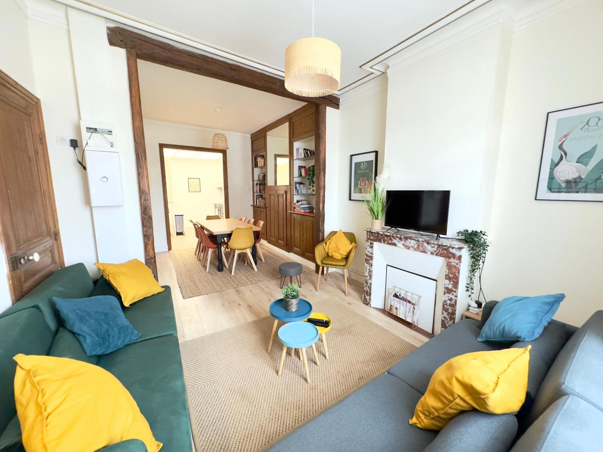 4 Chambres - Grande Maison - Parking - Jardin Amiens Ngoại thất bức ảnh