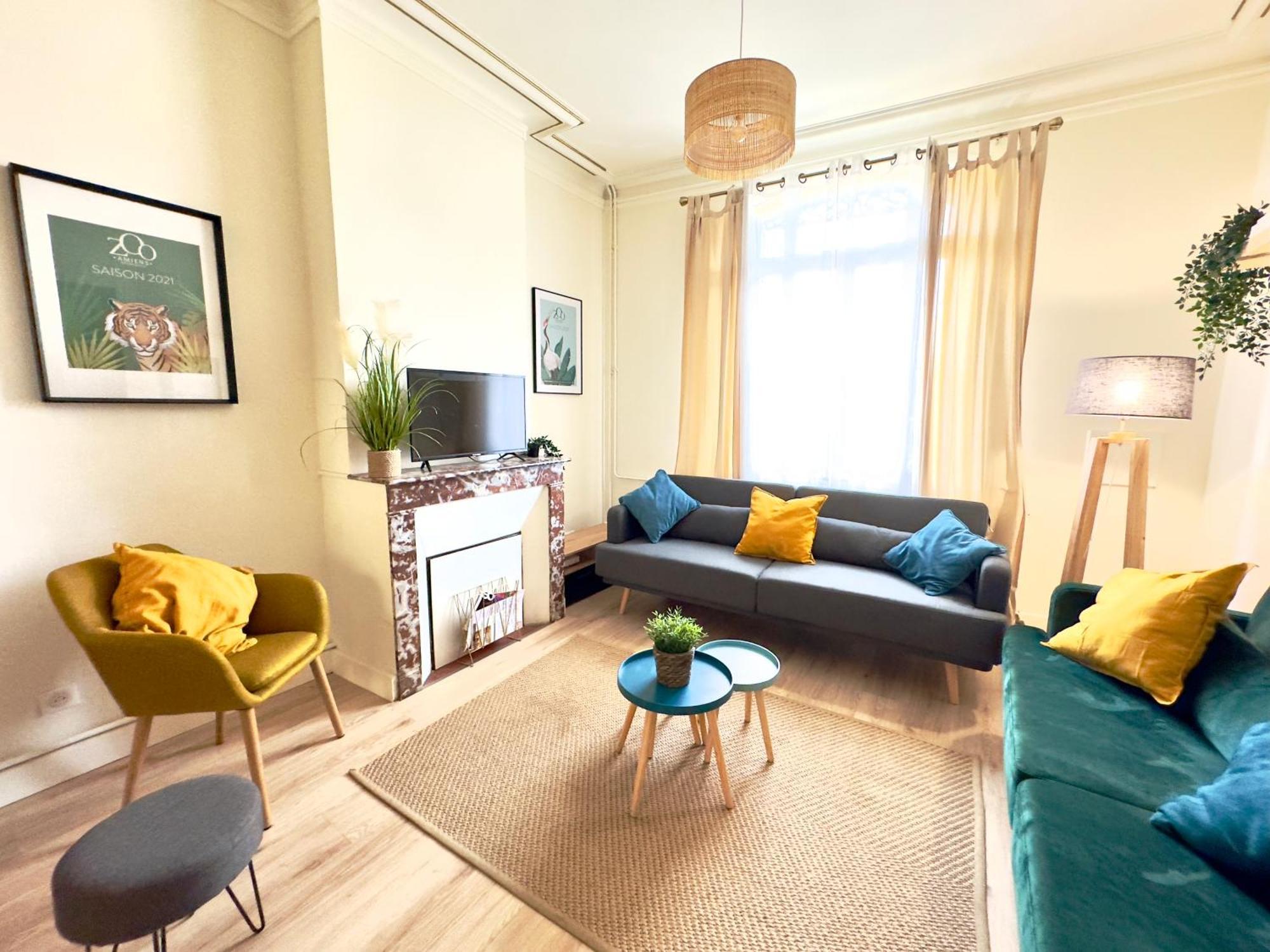 4 Chambres - Grande Maison - Parking - Jardin Amiens Ngoại thất bức ảnh